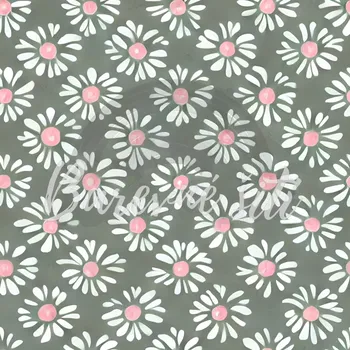 Úplet, Drobné kvítky na šedozelené (E) (Top kvalitní úplet Bella digitisk)