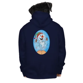 Pánská mikina Bastard Vánoční duch pánská mikina na zip Navy