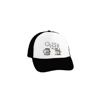 Kšiltovka Bastard Čaj o páté, káva stále kšiltovka truckerka Black cap