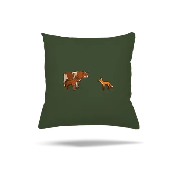 Polštář Bastard Vůl, pes a vulpes polštář Olive Green