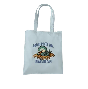 Nákupní taška Bastard Ranní ptáče spí taška Pastel Blue