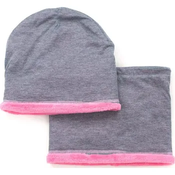 Šála Zimní komplet šedý