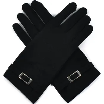 Šála Rukavice s přezkou černé