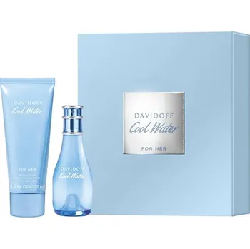 Dámský parfém Davidoff Damske-vune Cool-Water-For-HerDárková sada Eau de Toilette Spray 30 ml + Body Lotion 75 1 Stk. (581,00 Kč / 1 ks.)