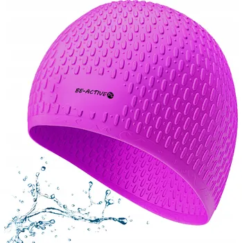 Plavecká čepice Silikonová plavecká čepice Be-active fialová