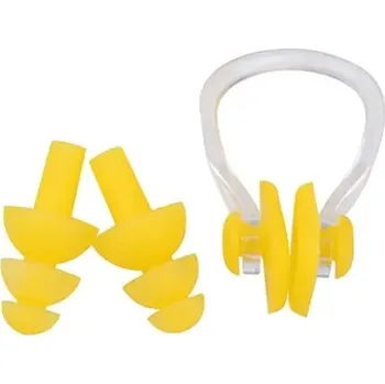 Špunt do uší Špunty do uší a klip na nos na plavání - plavecké pomůcky - více barev - žlutá
