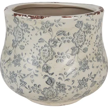Květináč Clayre & Eef - Keramický květináč CHIC DE BLEU 6CE2240M