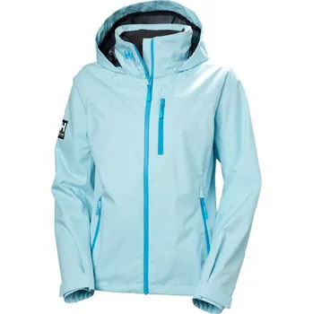 Dámská větrovka Helly Hansen Women’s Crew Hooded Sailing 2.0 Bunda Light Cyan M