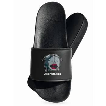 Pánské pantofle Bastard Jsem přetaženej pantofle Black