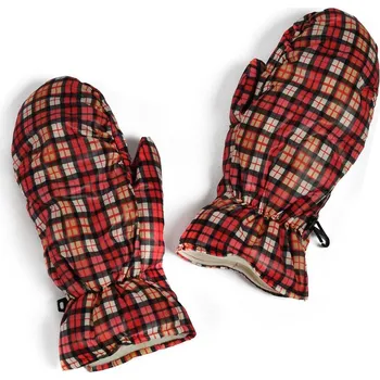 Šála Teplé palčáky kostkované oranžové