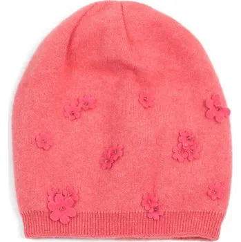 Čepice Růžová čepice s drobnými kvítky
