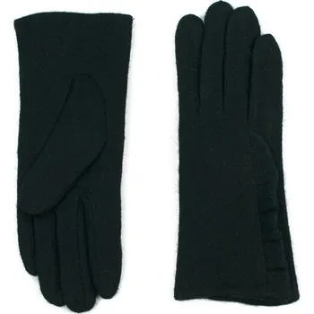 Čepice Teplé rukavice s volánkem černé