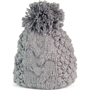 Čepice Pletený zimní kulich šedý