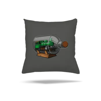 Polštář Bastard Lokomotiva v láhvi polštář Gray Pol