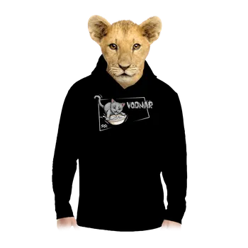 Chlapecká mikina Bastard Kočičí horoskop: Vodnář dětská mikina klokanka Black