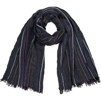 Šála Šedý šátek s proužky