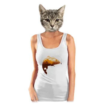 Bastard Kapitální úlovek dámské tílko klasické White