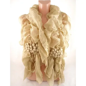 Šála Šátek Chutné hrozny světle hnědý