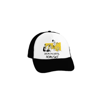 Kšiltovka Bastard Kutil domácí kšiltovka truckerka Black cap