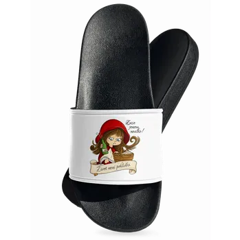 Pánské pantofle Bastard Zase nealko – Život není pohádka pantofle White