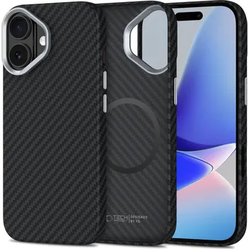 Náhradní kryt pro mobilní telefon Tech-Protect Ion Carbon Magsafe iPhone 17 Black/Silver