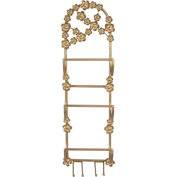 Clayre & Eef - Nástěnný kovový stojan na lahve 5Y1387