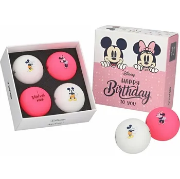 Golfový míček Volvik Disney Birthday 4 Golfové míčky