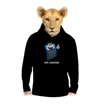 Chlapecká mikina Bastard Jsem vypočítavá dětská mikina klokanka Black