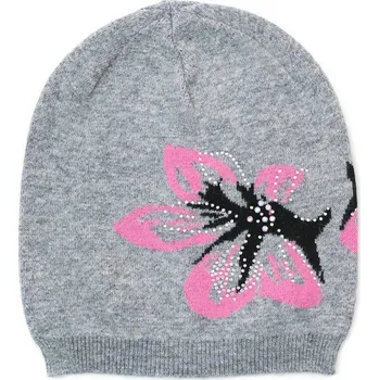 Čepice Čepice Rajský květ šedá