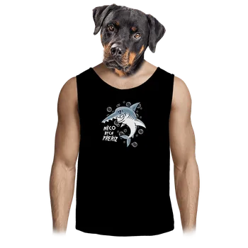 Pánské tílko Bastard Žraločice a Piloun pánské tílko Black