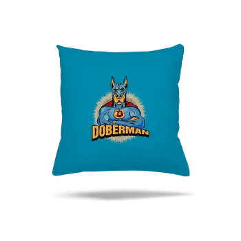Polštář Bastard Doberman polštář Blue Turquoise