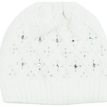 Čepice Čepice s blýskátky bílá