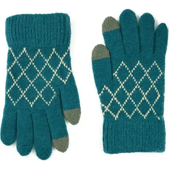 Módní doplněk Rukavice modrozelené