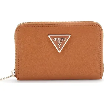 Peněženka Peněženka GUESS MERIDIAN SLG MEDIUM ZIP AROUND SWBG8778400-COG – Hnědá