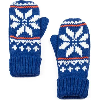 Čepice Palcové rukavice s hvězdou modré