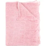 Dámská růžová šála s vlnou