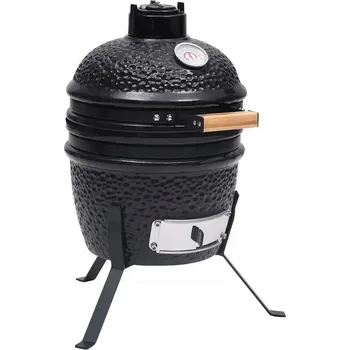 Zahradní gril Keramický gril kamado s udírnou, 2 v 1, 56 cm,