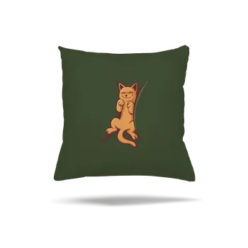 Polštář Bastard Spící kotě polštář Olive Green