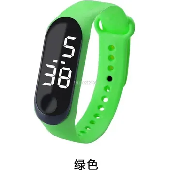 Hodinky Silikonové sportovní hodinky | digitální hodinky, unisex - Zelená