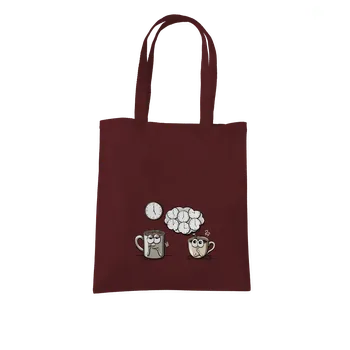 Nákupní taška Bastard Čaj o páté, káva stále taška Chocolate