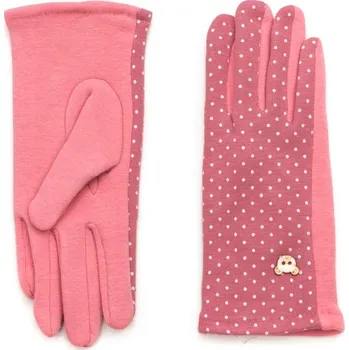 Hezké dámské rukavice růžové