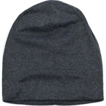 Čepice Pletená čepice houmleska tmavě šedá melírovaná