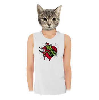 Bastard K sežrání dámské tílko volné White