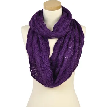 Šála Komín prolamovaný fialový