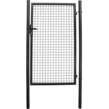 Pletivo Brána Strend Pro METALTEC ECO, 1000/1000/50x50 mm, hranatý rám, antracit, jednokřídlová, zahradní, ZN+PVC, RAL7016