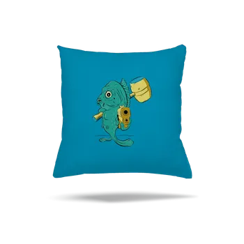 Polštář Bastard Poslední štědrovečerní polštář Blue Turquoise