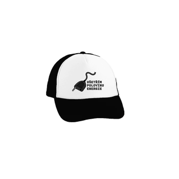Kšiltovka Bastard Ušetřím polovinu kšiltovka truckerka Black cap