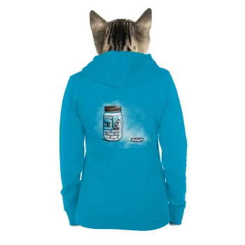 Dámská mikina Bastard Zavináče dámská mikina na zip Blue Atol