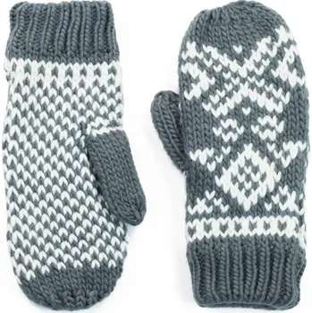 Šála Hezké bílo-šedé palcové rukavice