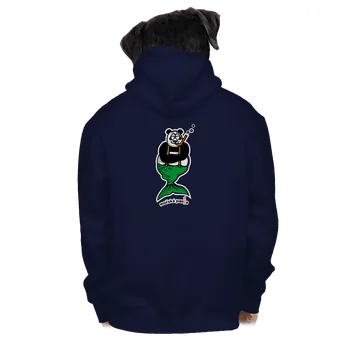 Pánská mikina Bastard Mořská panda pánská mikina na zip Navy